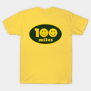 100 Mile Trail and Ultra Running Smiley Face T-Shirt